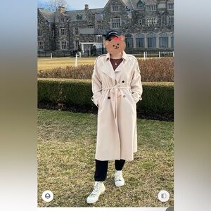 Like new cream wool coat